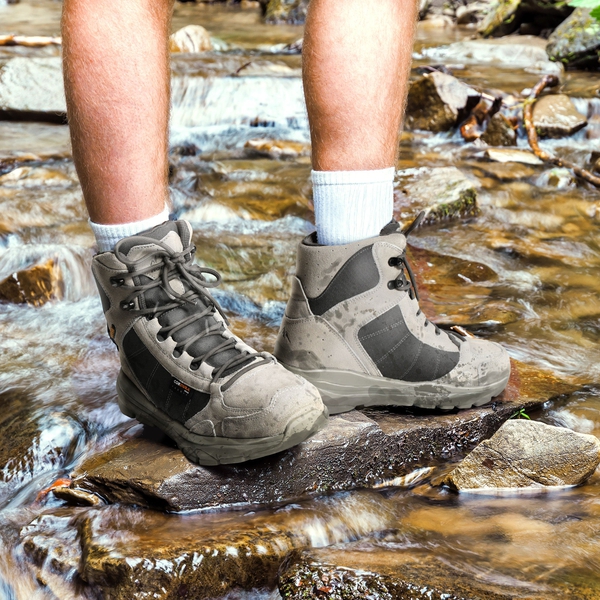 Men's Cordura Lightweight Military Work Boots - GREY - 1