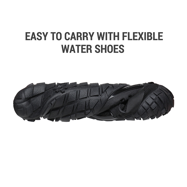 Men's Breathable Quick-Dry Water Shoes - BLACK - 4