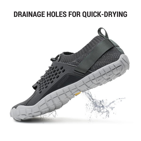 Men's Breathable Quick-Dry Water Shoes - GREY - 3